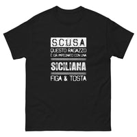 Thumbnail for T-Shirt Siciliano nero - Orgoglio Siciliano con umorismo