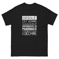 Thumbnail for T-shirt pharmacie noir - Humoristique pour préparatrices