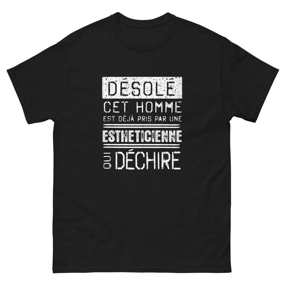 T-shirt humour noir - Désolé, cet homme est déjà pris