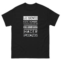 Thumbnail for T-shirt Colombie noir - Lo siento, este hombre ya está pillado