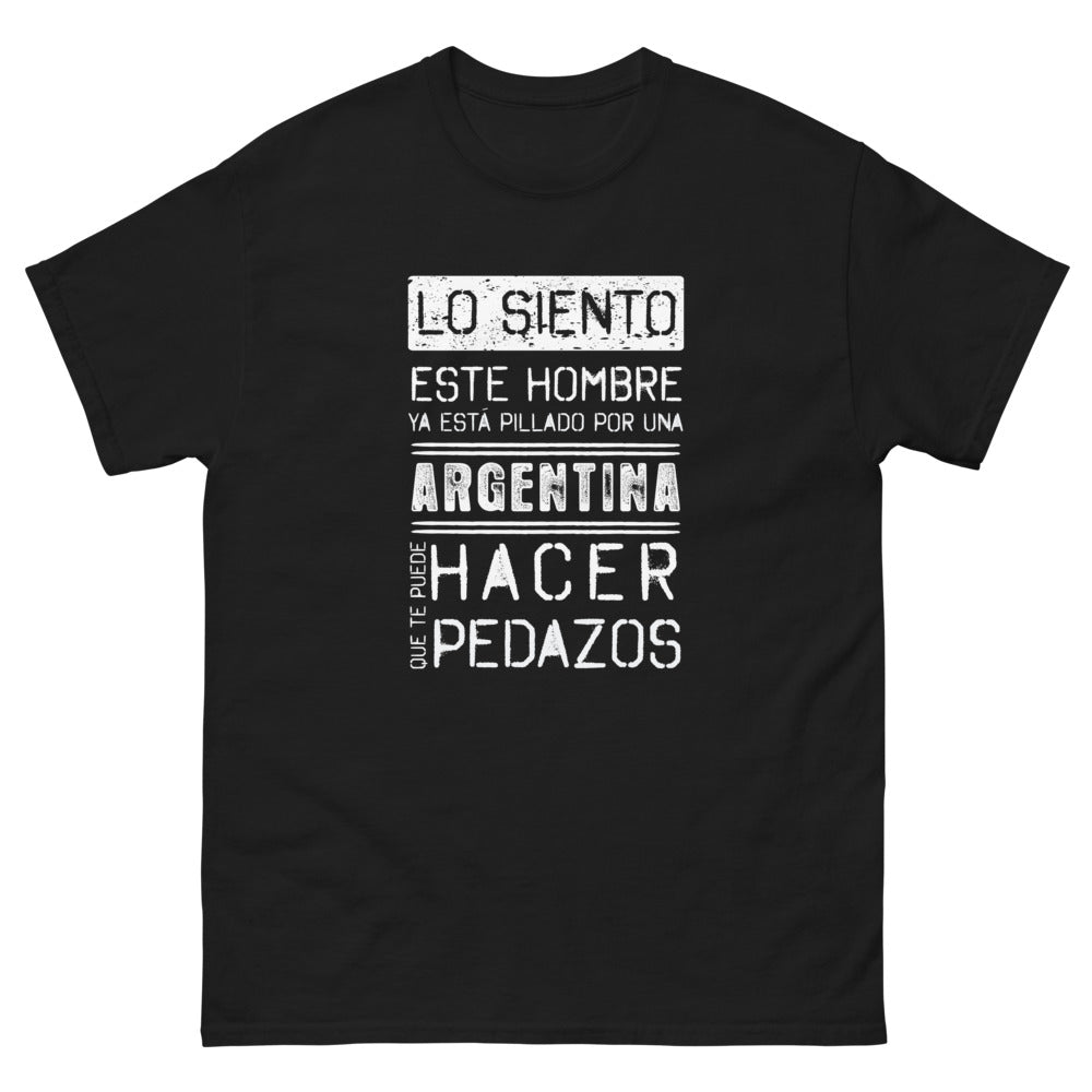 T-shirt Argentine noir - Humour et fierté pour les passionnés