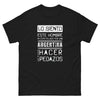 T-shirt Argentine noir - Humour et fierté pour les passionnés