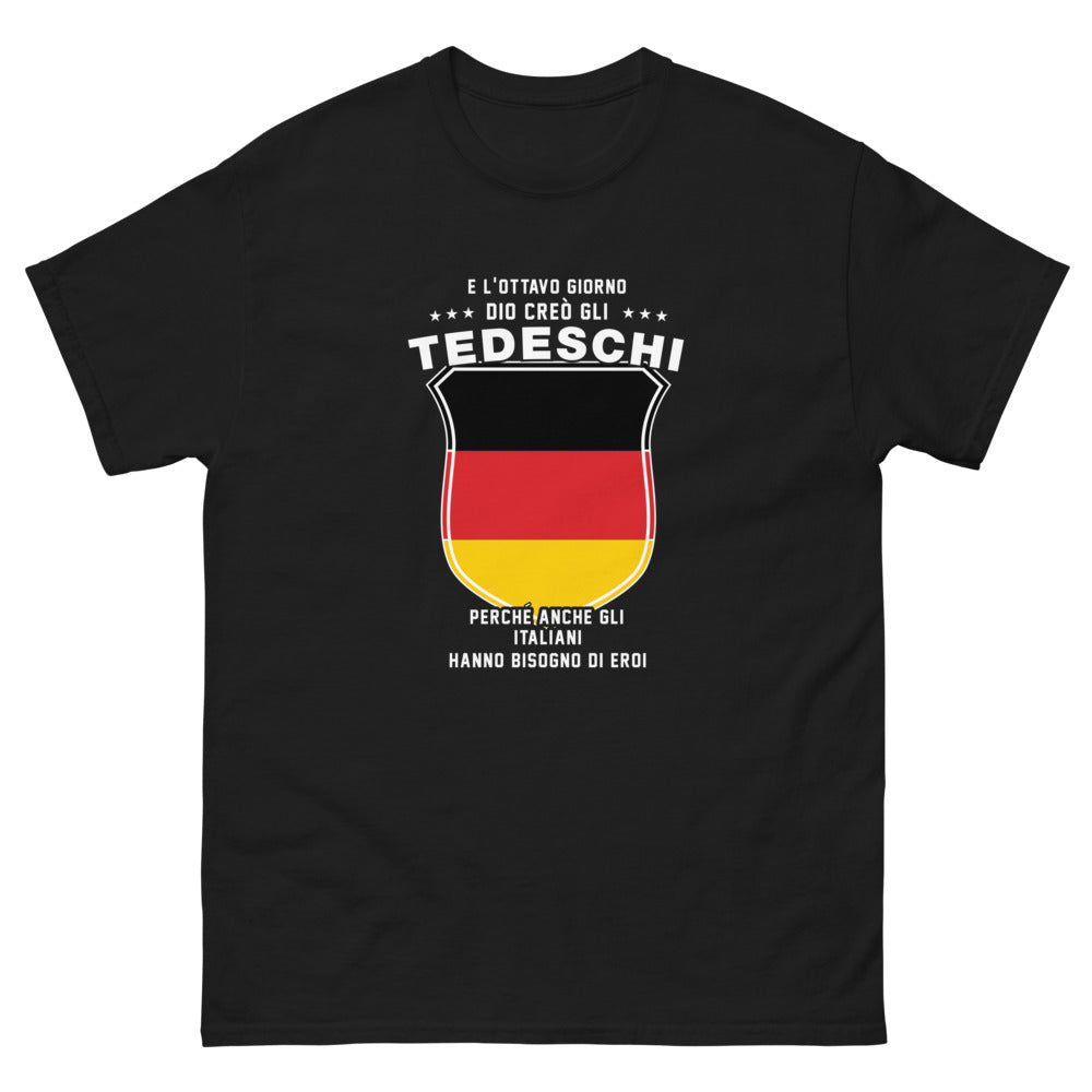 T-Shirt Italia nera - Gli Italiani e gli Eroi Tedeschi