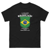 T-Shirt Italia Nero - E l'ottavo giorno Dio creò i brasiliani