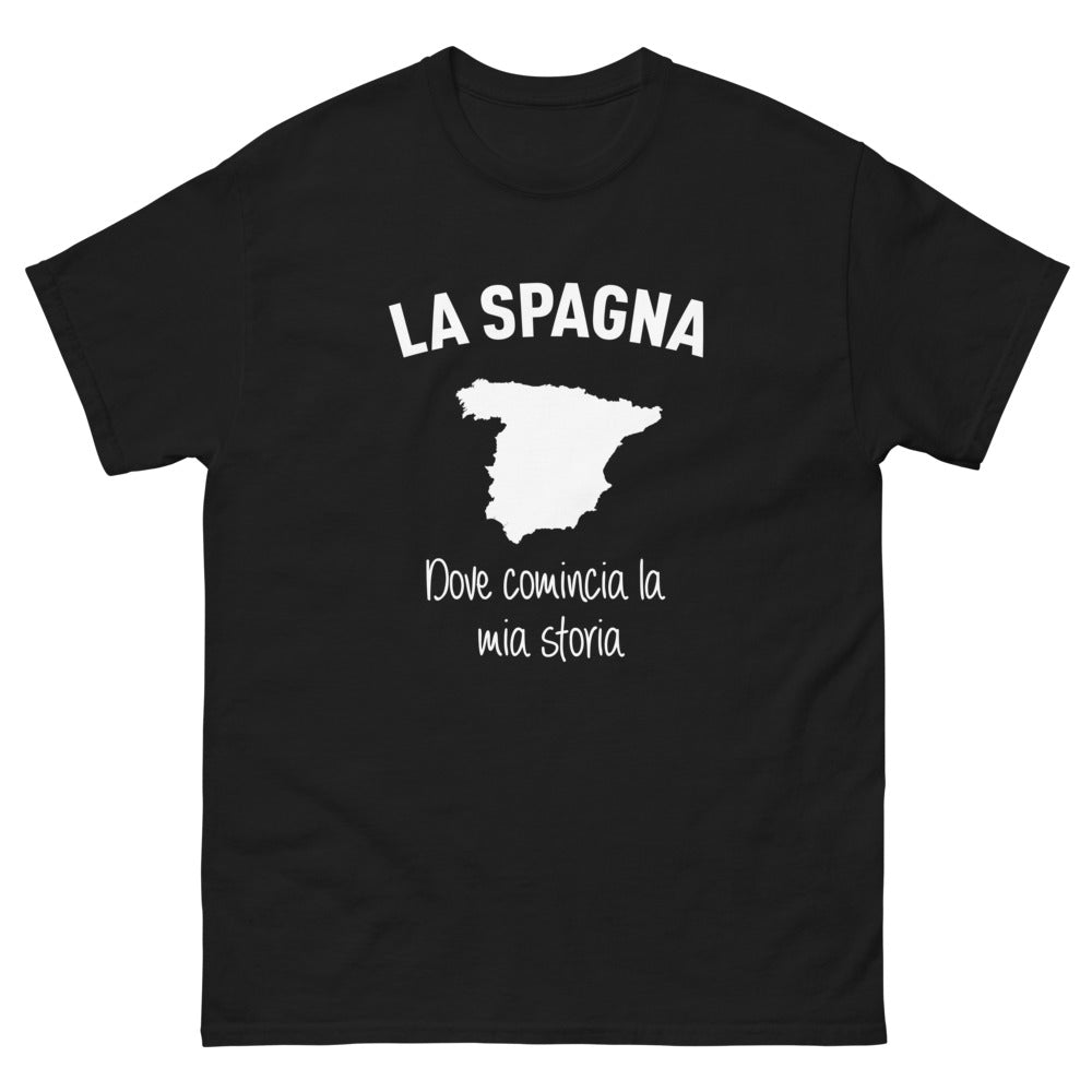 T-shirt Espagne marine - La Spagna Dove Comincia la Mia Storia