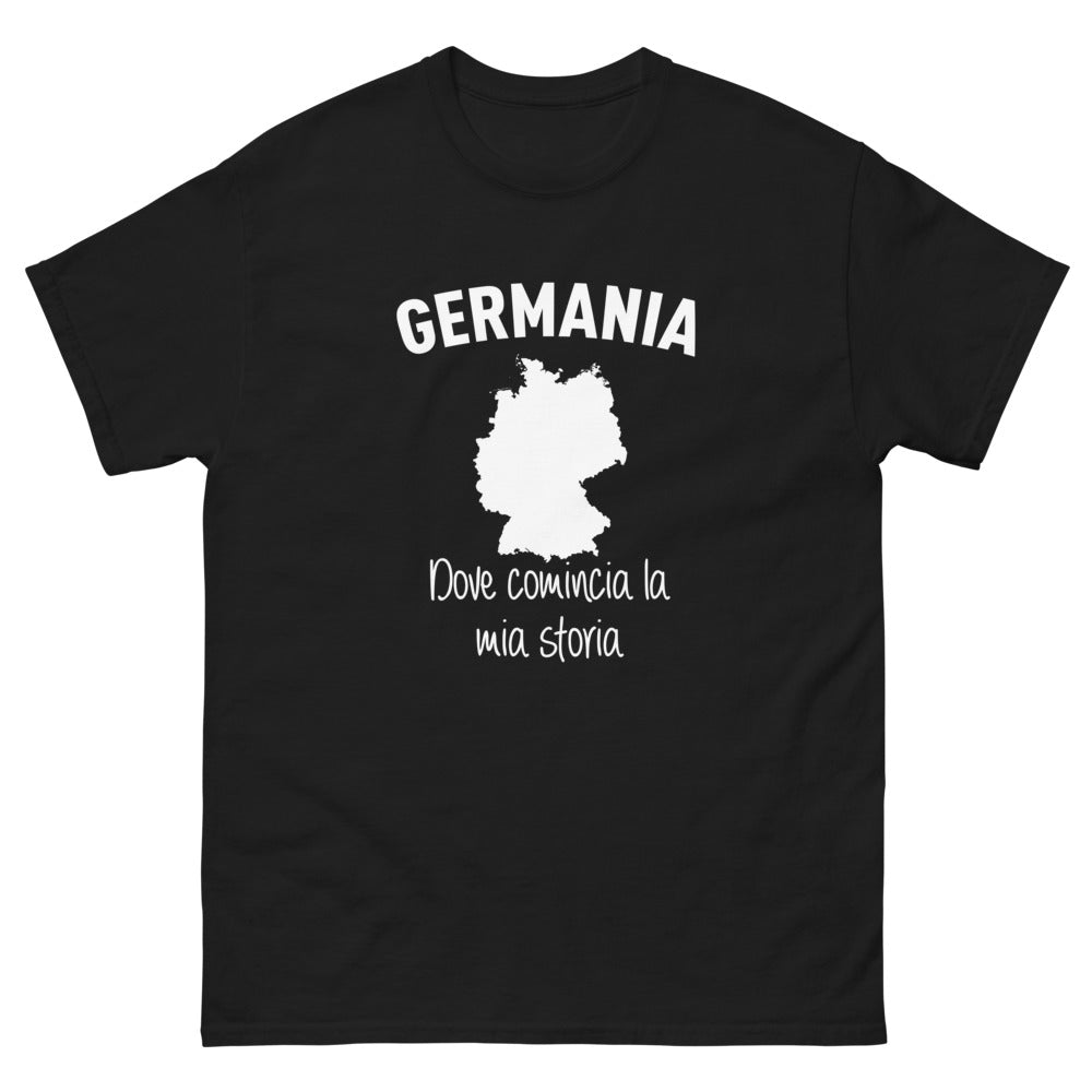 Maglietta Germania nera - Dove Comincia La Mia Storia