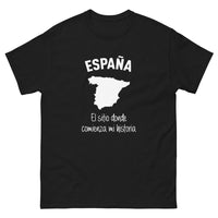 Thumbnail for T-shirt Espagne noir - Donde Comienza Mi Historia