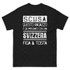 T-Shirt Italia nero - Impegnato con una Svizzera Figa Tosta