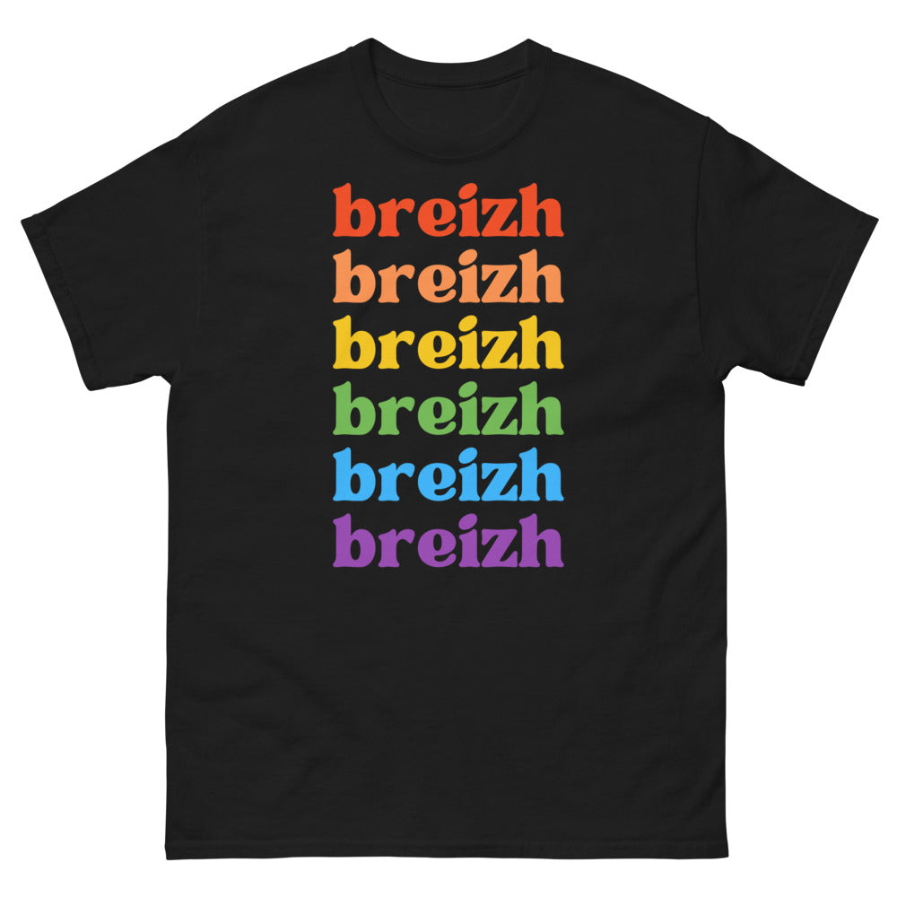 T-shirt Bretagne noir - Breizh à répétition