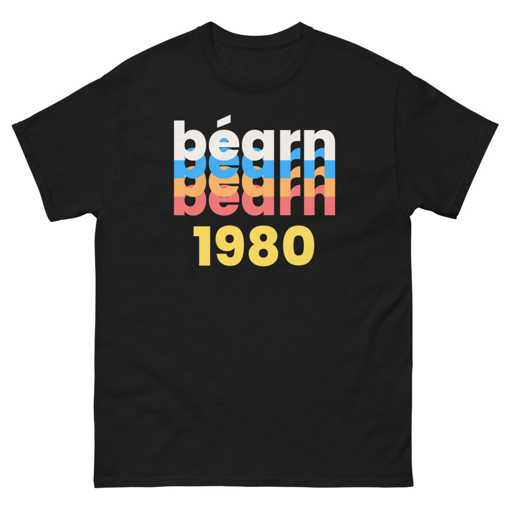 T-shirt Béarn noir - Souvenir des années 80