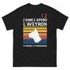 T-shirt Aveyron noir - J'aime l'apéro entre amis