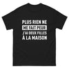 T-shirt Papa Courageux noir - Plus rien ne me fait peur
