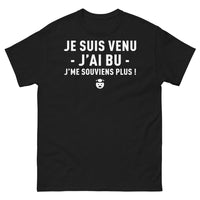 Thumbnail for T-shirt Bretagne noir - Je suis venu j'ai bu