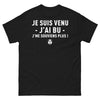 T-shirt Bretagne noir - Je suis venu j'ai bu