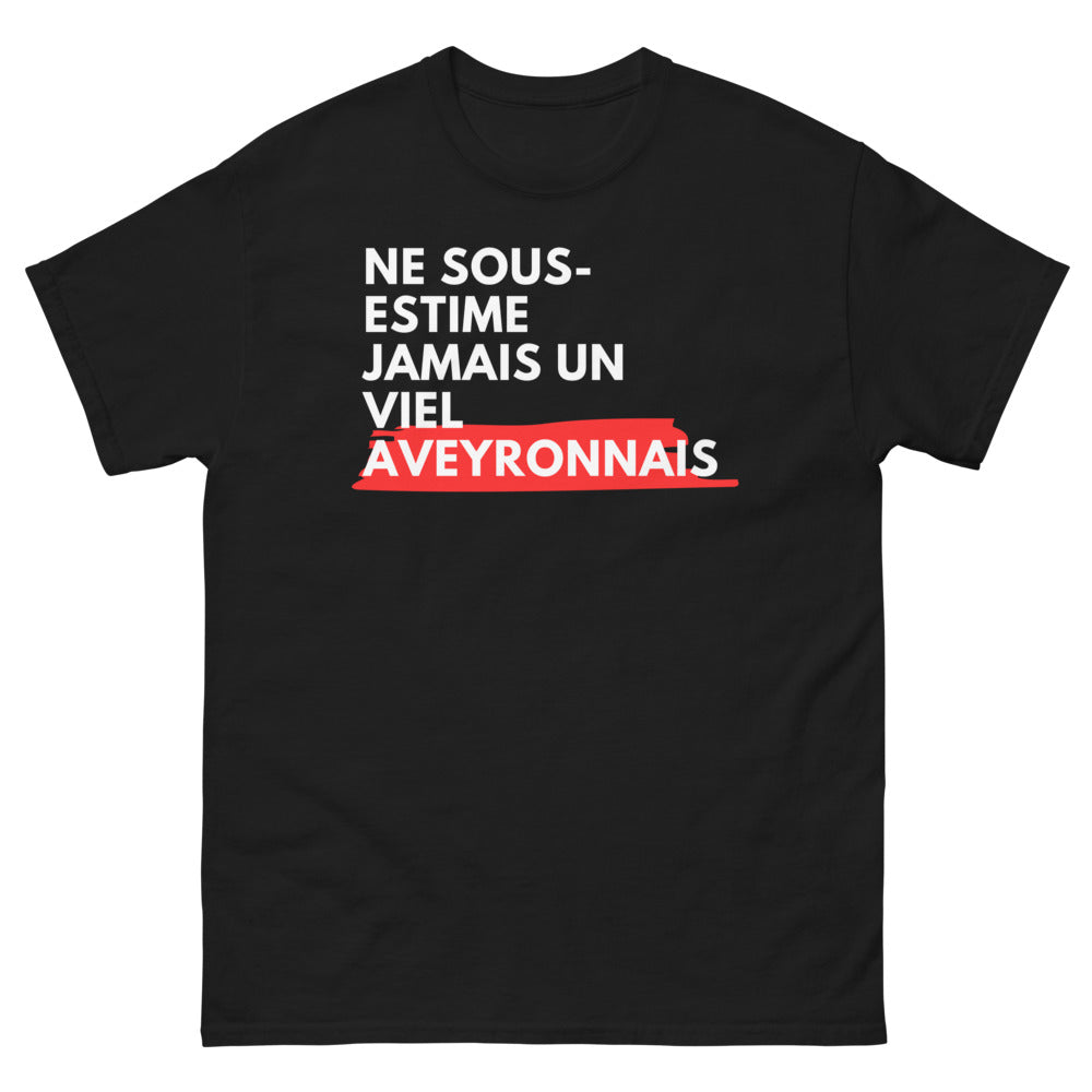 T-shirt Aveyron noir - Fiers Aveyronnais avec humour