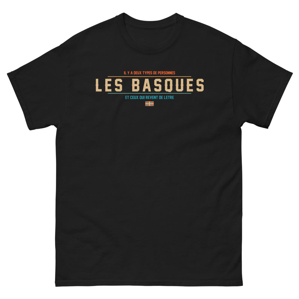 T-shirt Basque noir - Fier d'être du Pays Basque