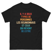 Thumbnail for T-shirt Réunionnais noir - Fierté et rêve sous les tropiques
