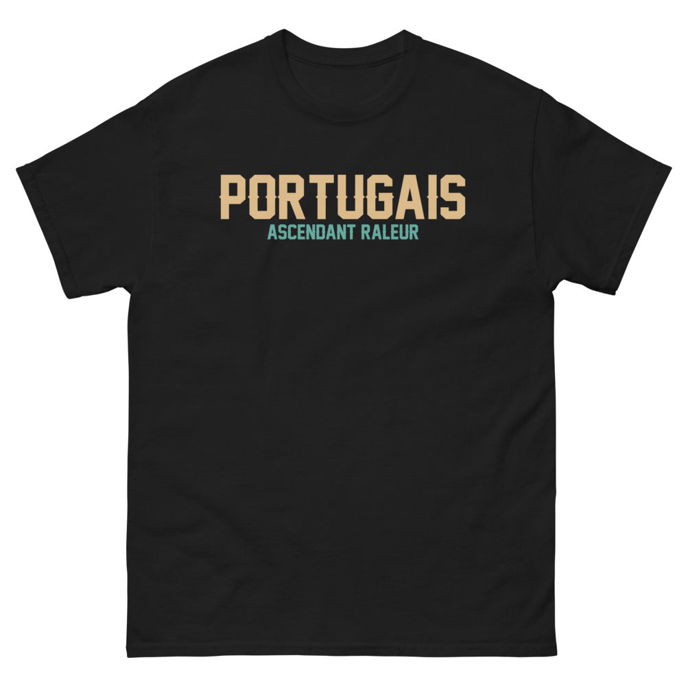 T-shirt Portugal noir - Esprit de famille et râlerie