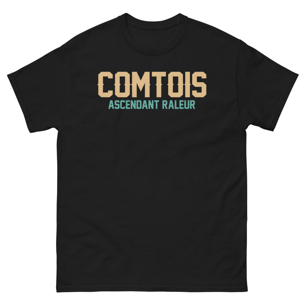 T-shirt Comtois noir - Fier de nos racines avec humour
