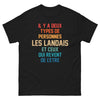 T-shirt Landes noir - Deux types de Landais humoristique