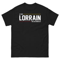 Thumbnail for T-shirt Lorraine noir - Je suis Lorrain, pas du Grand Est