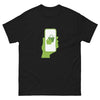 T-shirt Bretagne noir - Deux sacs de courses dans un téléphone