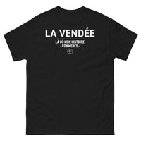 Thumbnail for T-shirt Vendée noir - Là où mon histoire commence