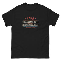 Thumbnail for T-shirt Papa noir - Le meilleur cadeau pour les papas