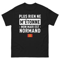 Thumbnail for T-shirt Normandie noir - Mon mari est Normand