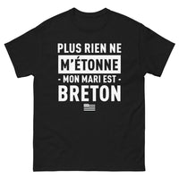 Thumbnail for T-shirt Bretagne noir - Mon mari est breton, rien ne m'étonne