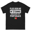 T-shirt Portugal noir - Mon mari est Portugais