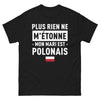 T-shirt Polonais noir - Mon mari est polonais