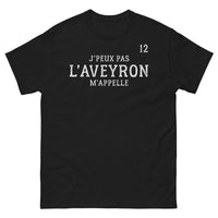 Thumbnail for T-shirt Aveyron noir - J'peux pas, l'Aveyron m'appelle
