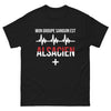 T-shirt Alsace noir - Mon groupe sanguin est alsacien