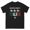 T-shirt Italie noir - Mon groupe sanguin est italien