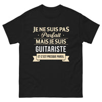 Thumbnail for T-shirt Guitariste noir - Je ne suis pas parfait, juste cool