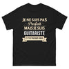 T-shirt Guitariste noir - Je ne suis pas parfait, juste cool