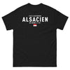 T-shirt Alsacien noir - Français de Papiers, Alsacien de Cœur
