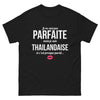 T-shirt Thaïlandaise noir - Je ne suis pas parfaite mais presque