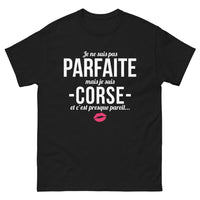 Thumbnail for T-shirt Corse noir - Être corse, presque parfait