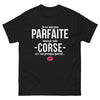 T-shirt Corse noir - Être corse, presque parfait