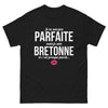 T-shirt Bretagne noir - Presque parfaite avec humour
