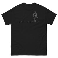 Thumbnail for T-shirt Bretagne noir - illustration d'un homme sur un autre