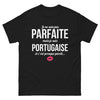 T-shirt Portugal noir - Je ne suis pas parfaite