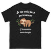 T-shirt femme noir - Optimiser son énergie avec humour