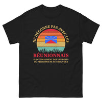 Thumbnail for T-shirt Réunion noir - ne déconnez pas avec un Réunionnais