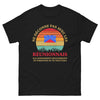 T-shirt Réunion noir - ne déconnez pas avec un Réunionnais