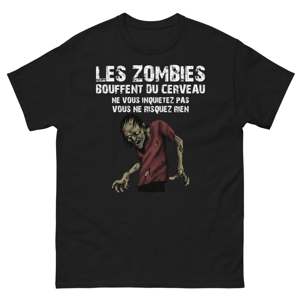 T-shirt Zombie noir - Univers terrifiant et amusant
