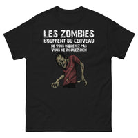 Thumbnail for T-shirt Zombie noir - Univers terrifiant et amusant