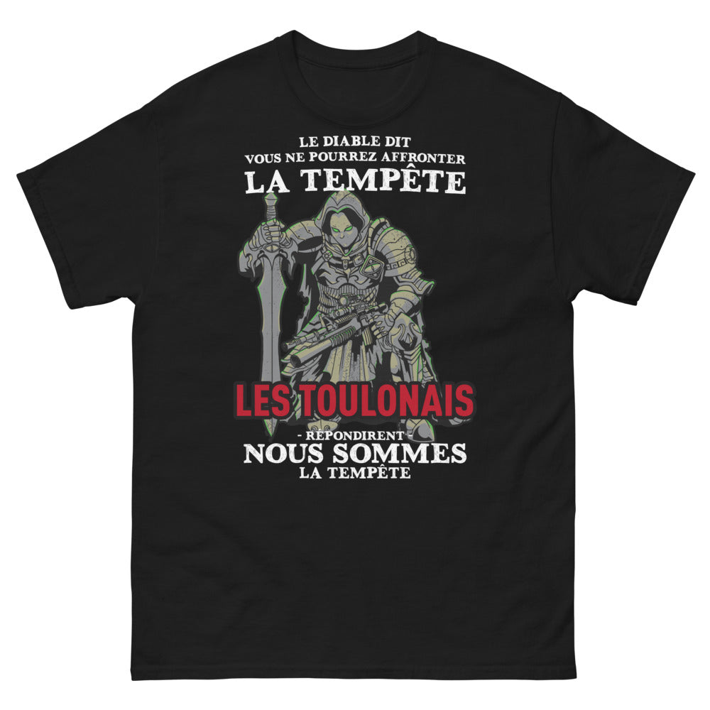T-shirt Toulonnais noir - L'esprit du Sud, design fort